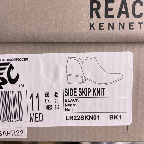 Side Knit Bootie (Women) REACTION KENNETH COLE SIZE 11 - Picture 4 of 6